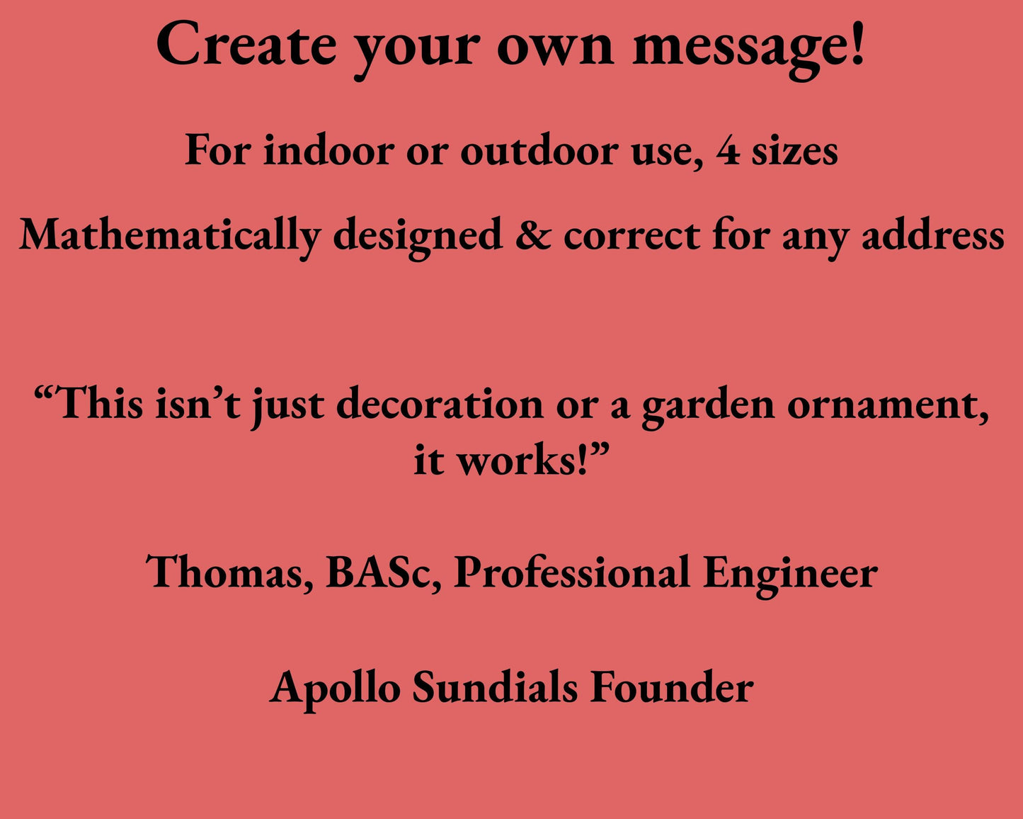 Custom 5th Wedding Anniversary Engraved Sundial Gift