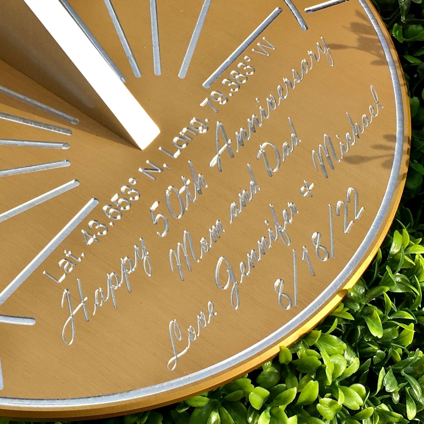 Custom Color Anniversary Gift Sundial