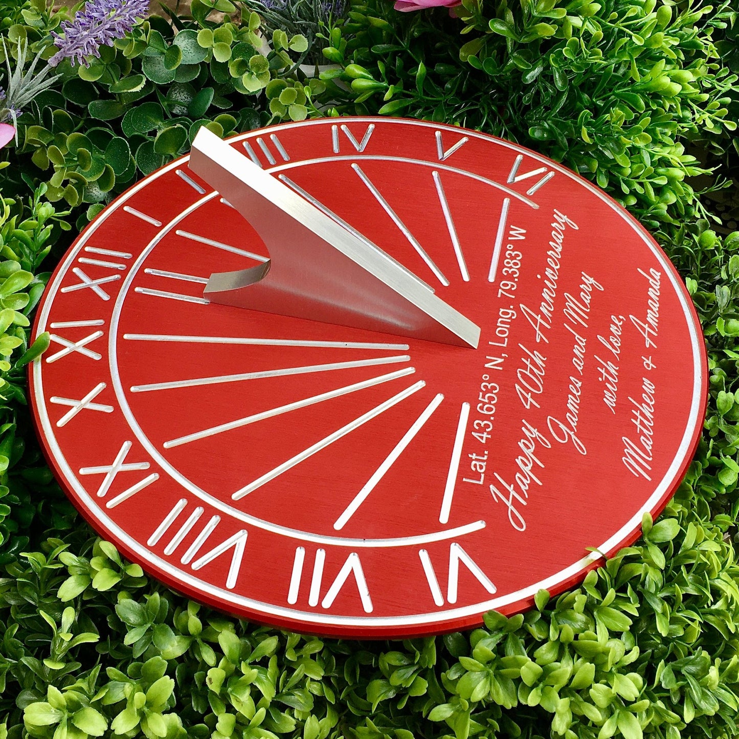 Custom Color Anniversary Gift Sundial