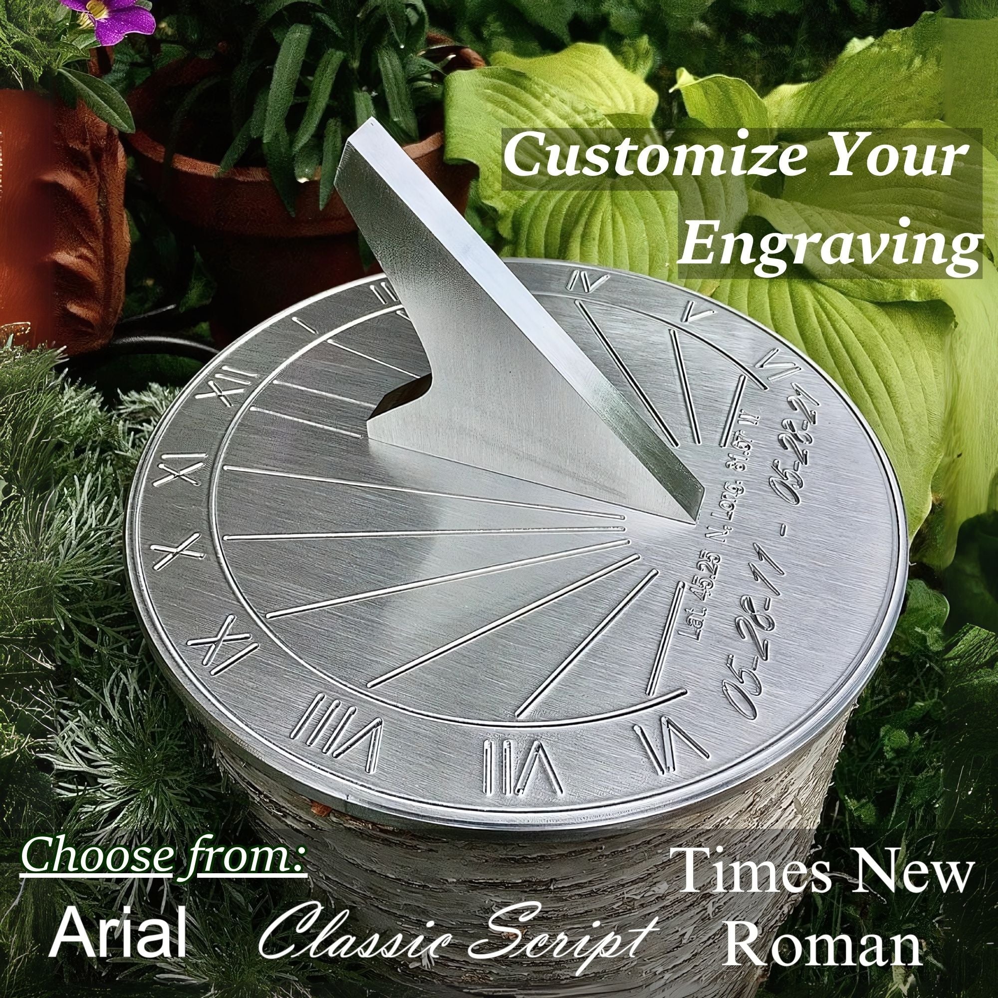 Custom Wedding Anniversary Gift Sundial