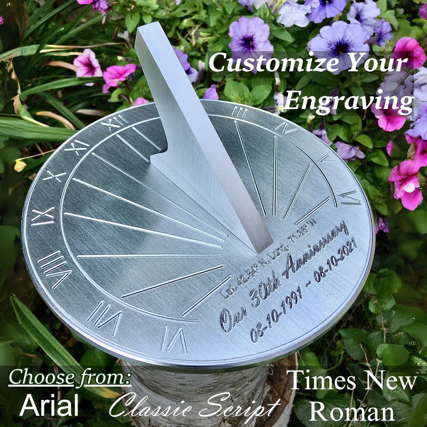 30th Wedding Anniversary Gift Sundial