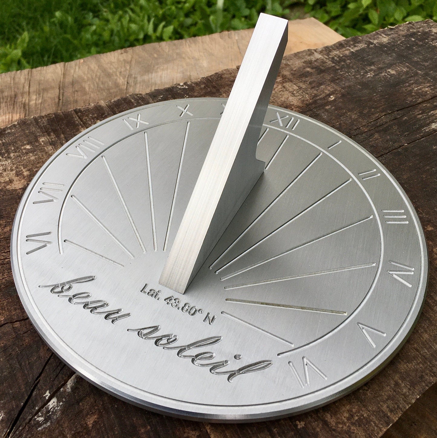 Custom 5th Wedding Anniversary Engraved Sundial Gift