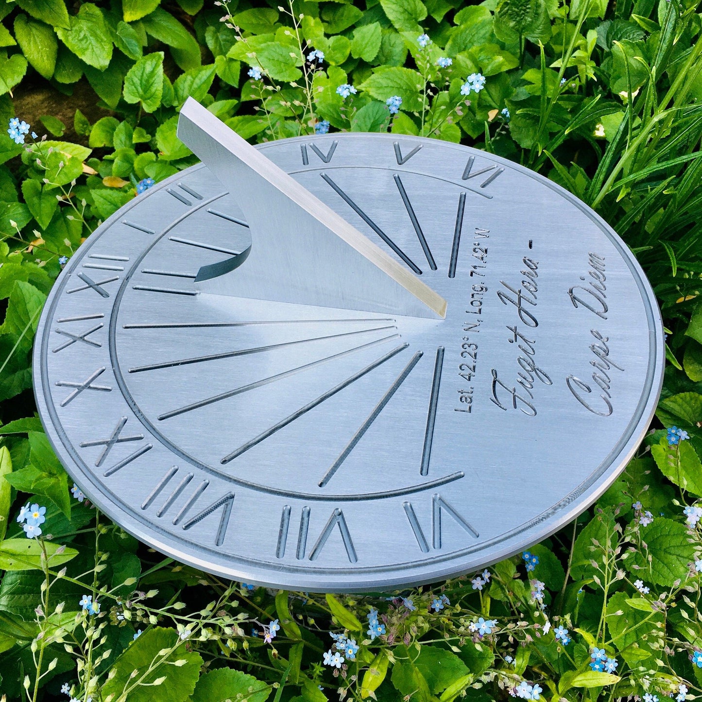 Custom 5th Wedding Anniversary Engraved Sundial Gift