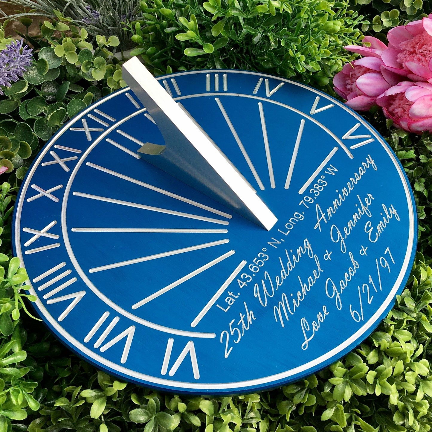 Custom Color Anniversary Gift Sundial