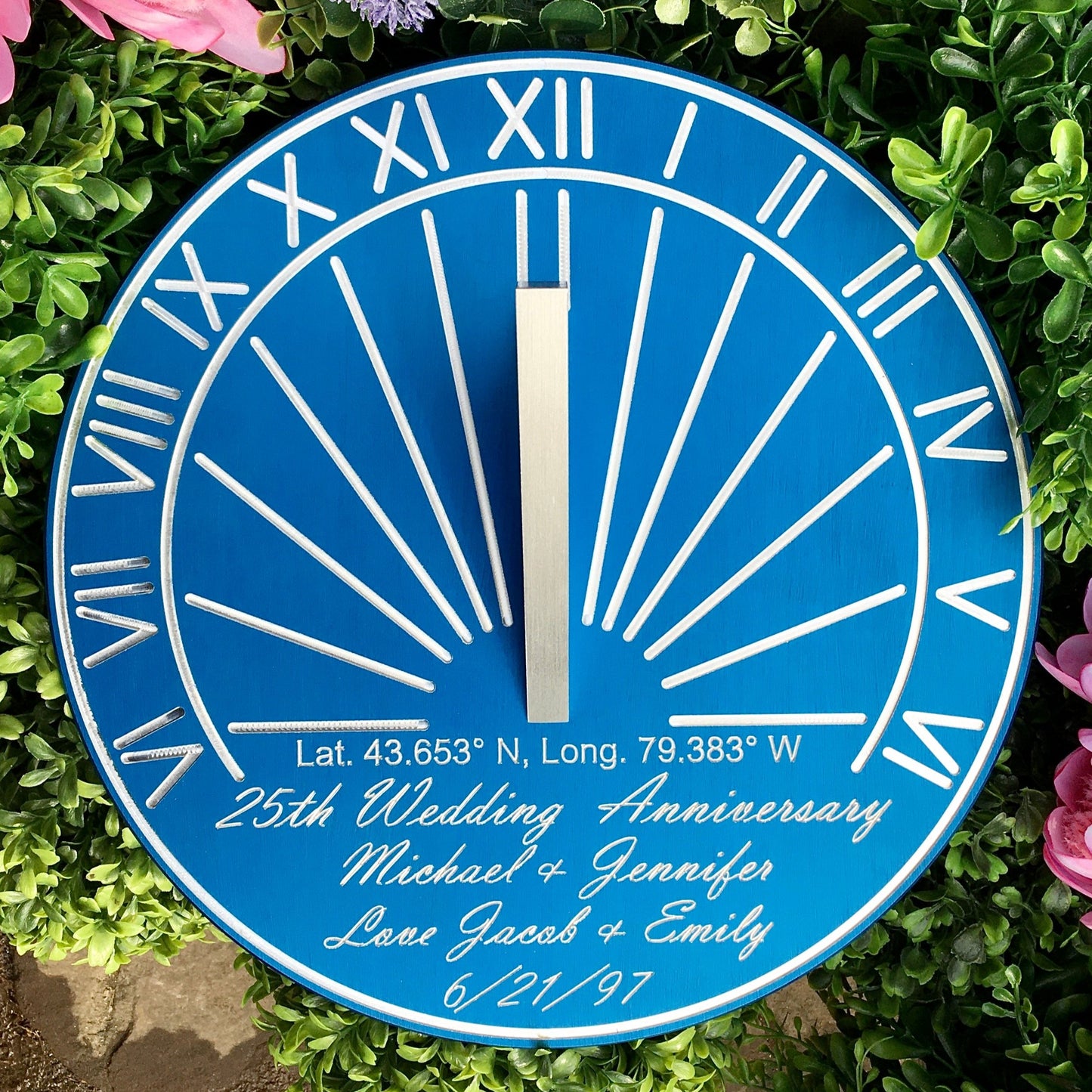 Custom Color Anniversary Gift Sundial