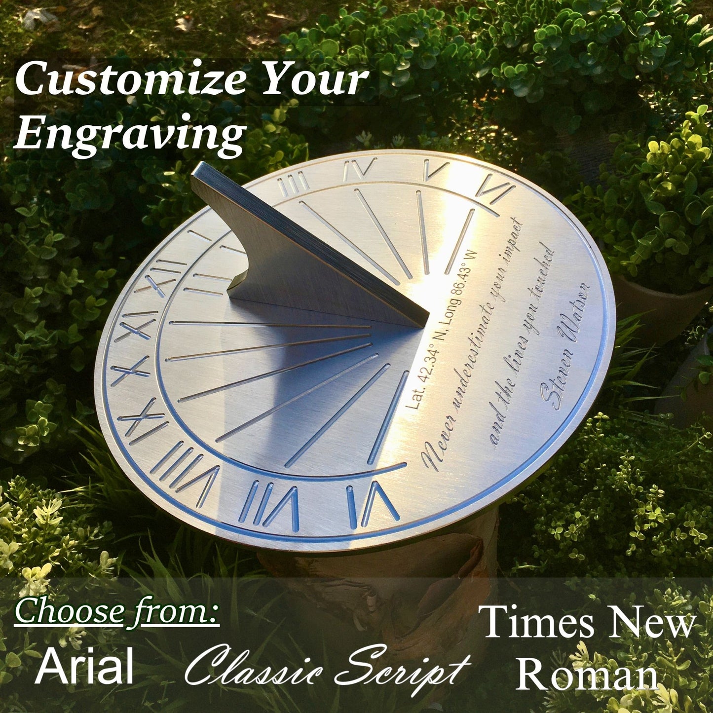 Retirement Gift Sundial