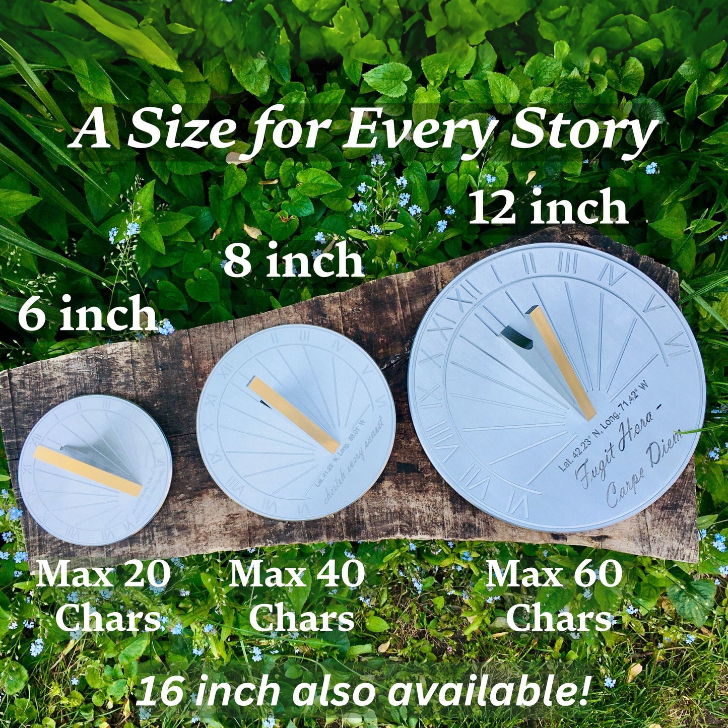 20th Wedding Anniversary Gift Sundial