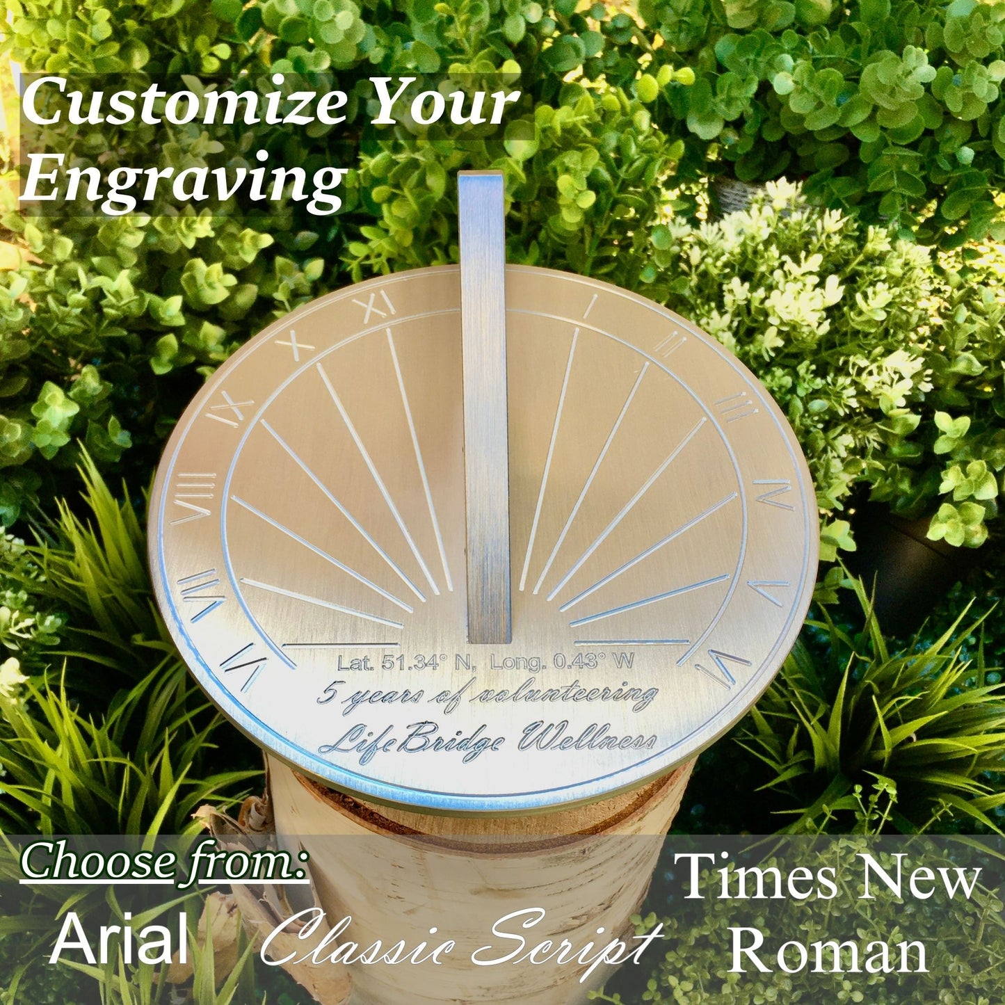 Volunteer Appreciation Gift Sundial