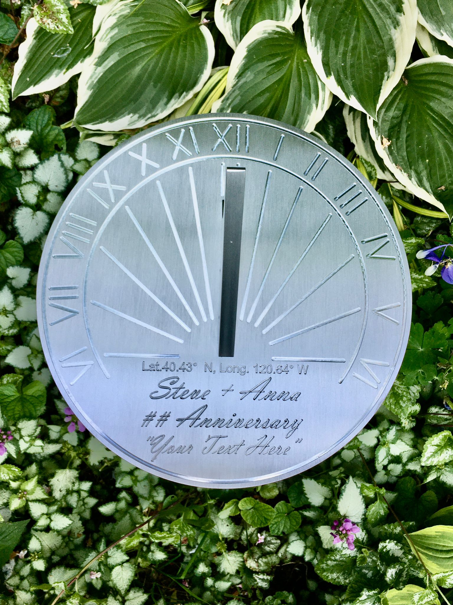 Custom Wedding Anniversary Gift Sundial