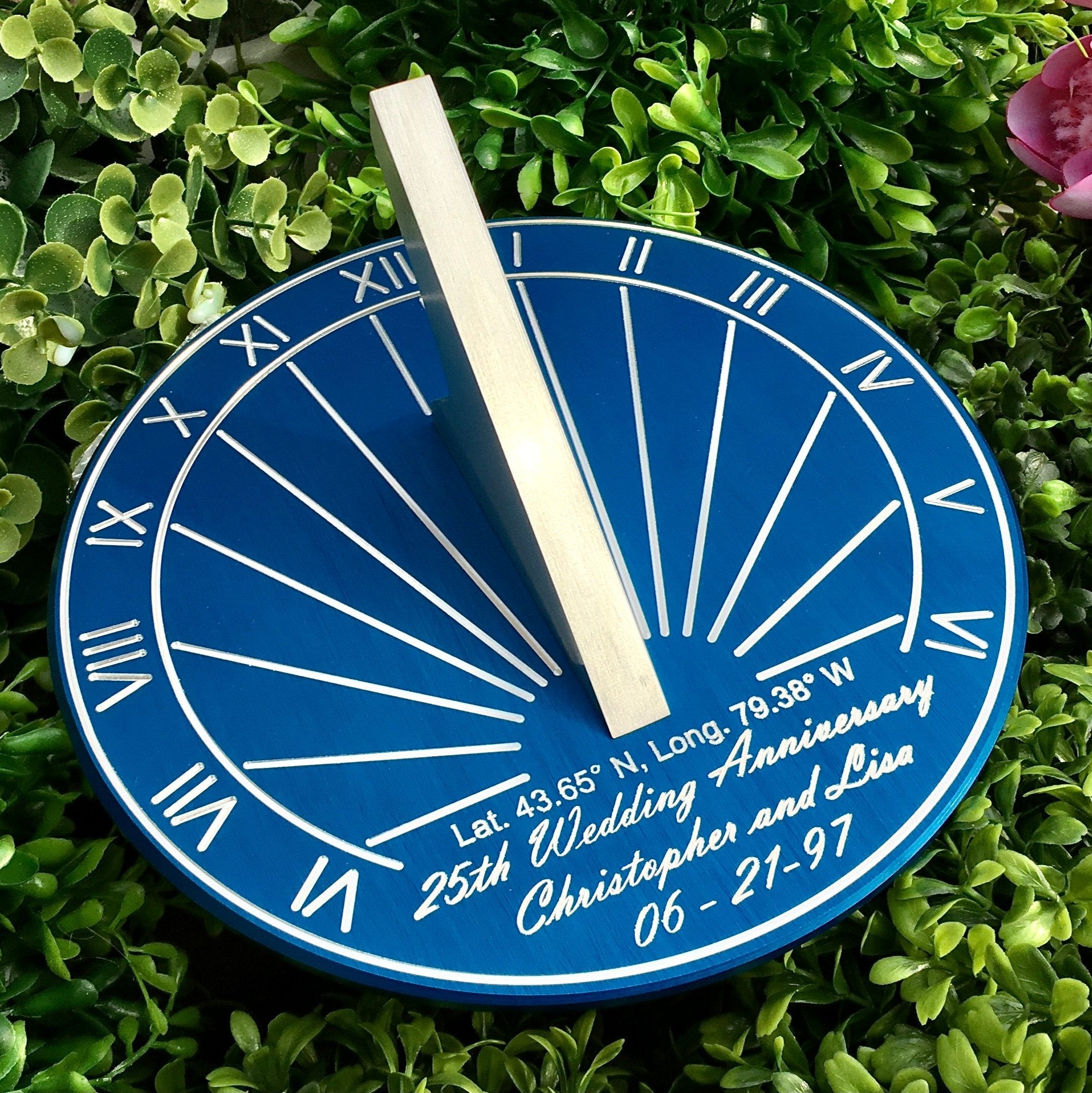 Custom Color Anniversary Gift Sundial – Apollo Sundials